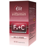 E-lit vitamin - Fe+C-vitamin 60 cps